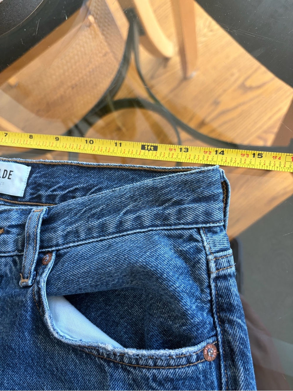 AGOLDE 90s Pinch Waist High Rise Straight Jeans in Control 27 - Picture 16 of 16